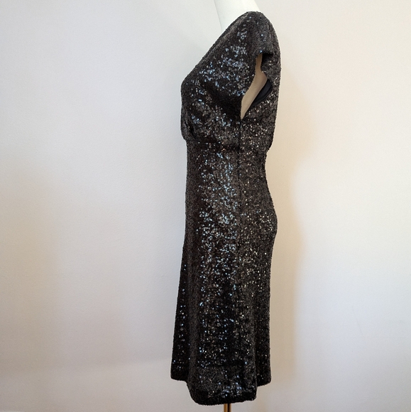 Tristan Black Sequin Dress - Picture 5 of 9